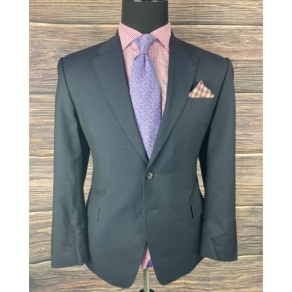 $1195.00 Paul Smith "The Byard" Navy Modern 2Btn Sport Jacket 40R 40 R - Picture 2 of 7